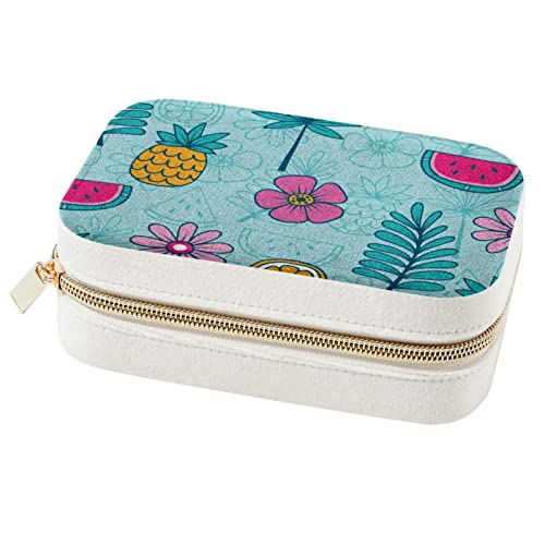 Boîte à bijoux ananas et pastèque pour bagues et colliers