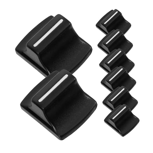 VICASKY 8 tapas deslizantes de piezas para mezclador, potenciómetro recto, tapas de plástico duraderas para un fácil control de volumen y ajuste preciso para mesas de mezclas de sonido