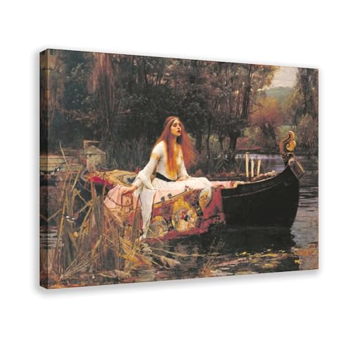 La Dame de Shalott Poster en Toile pour Habiller un Mur Vide