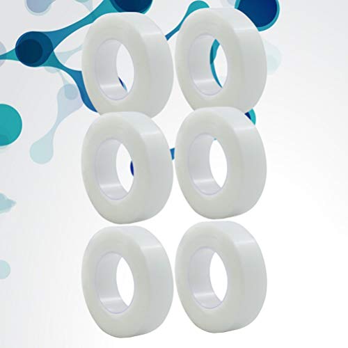 HEALLILY 6 Rolos de Fita Adesiva Médica Atadura Adesiva Rolos de Fita Adesiva Clara Extensão de Cíli