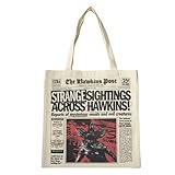 Bolsa Shopping Reutilizable Stranger Things con Diseño Retro | Bolsa de Tela Grande para Compras y Uso Diario
