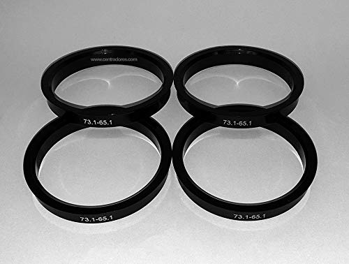 Kit de 4 Anillos de centraje 73.1 Exterior a 65.1 Interior