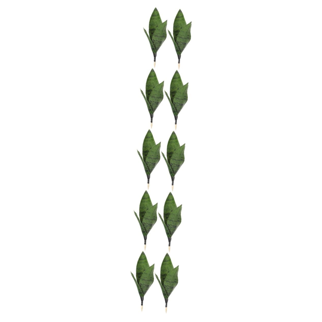 Amosfun 10pezzi Decorazione Artificiale Sansevieria Vividissima Fake Per Ed Per Uffici e Casa e Facile