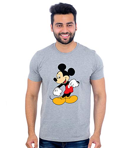 House Of Tees100% Cotton Cartoon Printed Round Neck T-Shirt for: Men
