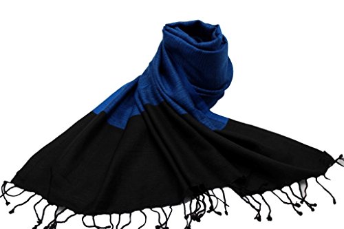 Étole viscose unie aspect soie sauvage N5 SHANKARA contre fraîcheur soirée