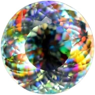 101 Ct Rainbow Color Round Cut Natural Mystic Topaz Certified Loose Gemstone Jewellery for Women