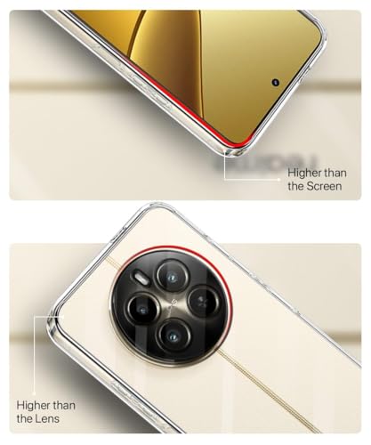 Image of NISHTECH for Realme P1 Pro 5G Premium Transparent Hybrid Soft Slim Dust Proof Back Case Cover Silicone with Camera Protection