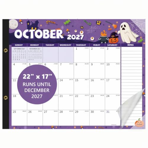 Image of Desk Calendar 2026-2027, 18-Month Large 22x17 Desk Pad Calendar from Jul 2026 to Dec 2027, Academic Planner with Cute Monthly Cartoon Themes, Waterproof Cover & Corner Protectors for Home, Office, School