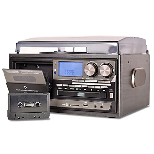 JRZTC Tourne-Disque Vinyle 3 Vitesses Platine Vinyle Vintage Compatible Bluetooth Lecteur CD et Cassette Haut-Parleur… - Les Beatles, Paul McCartney, John Lennon, RIngo Starr, George Harrison JRZTC Tourne-Disque Vinyle 3 Vitesses Platine Vinyle Vintage Compatible Bluetooth Lecteur CD et Cassette Haut-Parleur… – Image 5