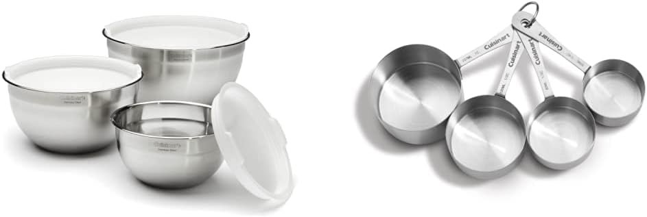 Cuisinart Stainless Steel Mixing Bowl and Measuring Cup Set