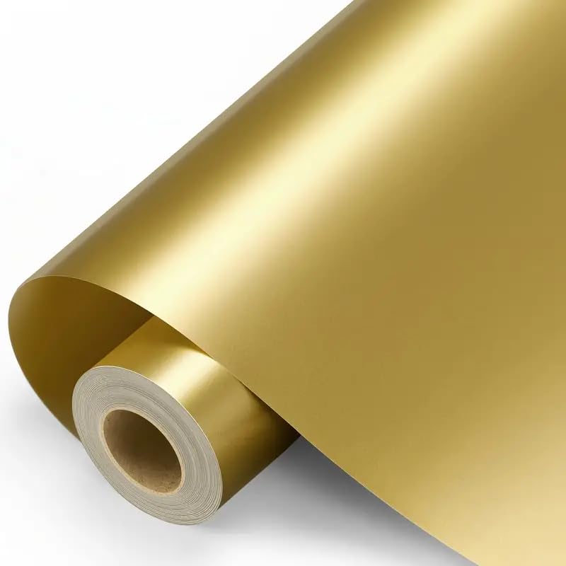 SUNBIRD Self-Adhesive Matte Contact Paper Peel and Stick Wallpaper Removable Wallpaper Thicken Waterproof Wallpaper for Kitchen Countertop Cabinet Wardrobe (Gold Matt, 2 ft x 8 ft) (B0CWY82C8Z) Amazon Price History, Amazon Price Tracker