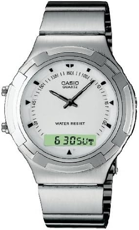 Casio #MTA1000-7A Men's Stainless Steel White Dial Ana-Digi Dual Time Zone  Watch : Amazon.ca: Clothing, Shoes \u0026 Accessories