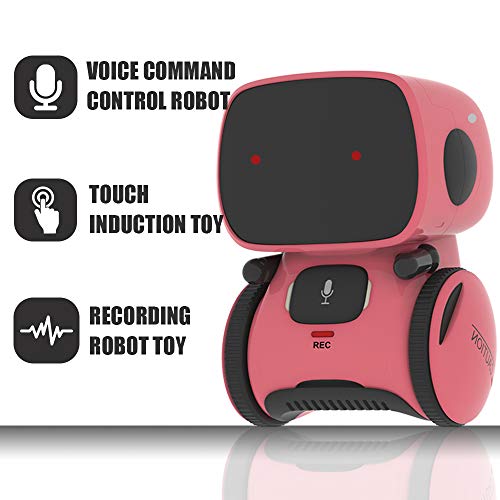YINGTESI Robot Toys for Girls,Educational Stem Robotics Toys for Kids,Sing,Dance,Repeating, Speech Recognition and Voice Recording,Gift for Kids Age 3+ …