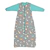 schlummersack Slaapzak baby winter 90 cm safari | babyslaapzak met mouwen 3,5 TOG babyslaapzak winter | winterslaapzak baby katoen