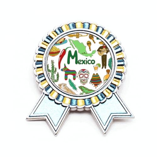 Pin's drapeau Mexique badge métal taille M médaille prix collection