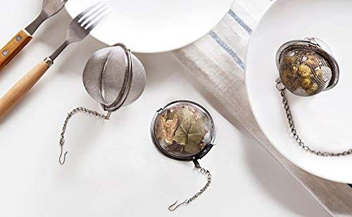 Fu Store 2Pcs Stainless Steel Mesh Tea Ball 2.1 Inch Tea Strainers Tea Infuser Strainer Filters For Tea thumb #6