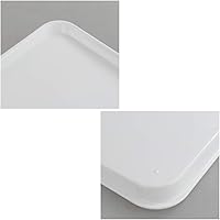 Vista 3 de Fast Food Trays, Plastic Serving Tray, White, Set of 6