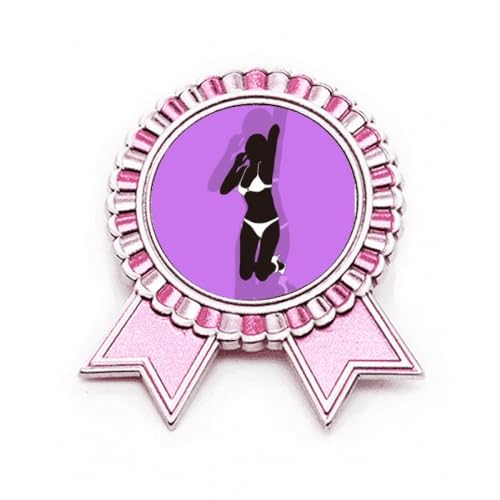 Broche violette femme métal rose pour personnaliser un manteau basique