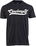 Cincinnati - Classic Vintage Black Ohio City Pride Newport Fan Men Women T-Shirt-(Black Men,XL)