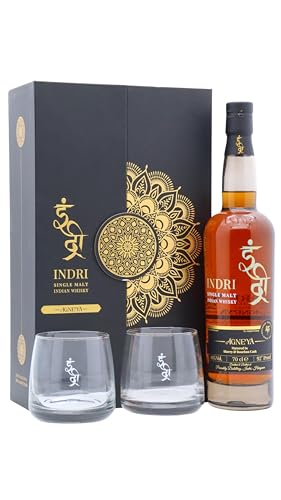 Indri - Agneya Indian Single Malt Whisky 70cl 46% ABV Glass Pack