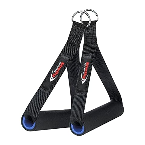 Shelly Resistance Band Handles for Heavy Duty Exercise Machine Cable Attachments D Ring Exercise Strap Foam Handle Band Fitness Equipment for Home Gym Overhead, Pilates,Yoga, Strength Training Cover
