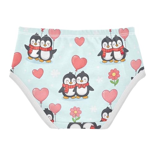 Toddler Underwear Floral 2t Cotton Little Girl Panties Florals Kids Undies Briefs Cute Cartoon Penguins Heart Balloon2