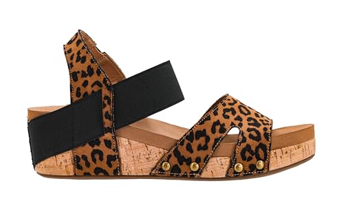 Corkys Footwear Women's Better With Time 2-Inch Wedge - Timeless Wide Toe Strap With Cut Outs, Elastic Gore Strap Around Ankle, And EVA Insoles For All-Day Comfort2