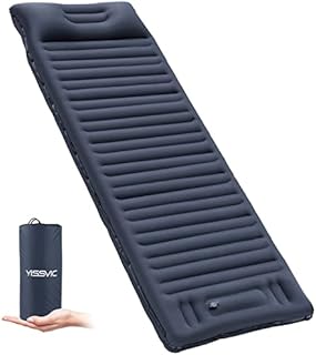 YISSVIC Camping Mat Inflatable 10CM Thickness Sleeping Pad Camping Mattress with Pillow Portable Lightweight for Camping Hiking Backpacking