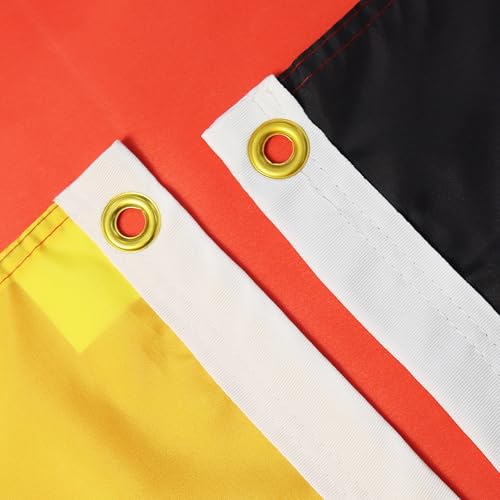 Image of AZ FLAG - Germany Flag - Large 5x8 Ft - 100D Polyester German Big Banner with Two Metal Grommets - Fade Resistant - Vivid Colors - 5' x 8' Feet - 250x150 Cm