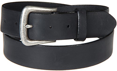 Leather Work Belt, BLACK, Size 34
