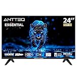 Antteq AE24H5-Q1 Televisore 24 Pollici HD LED, Triple Tuner DVB-C/T2/S2, Hotel Modus, Dolby Audio, VGA, HDMI, USB-Media Player, CI+