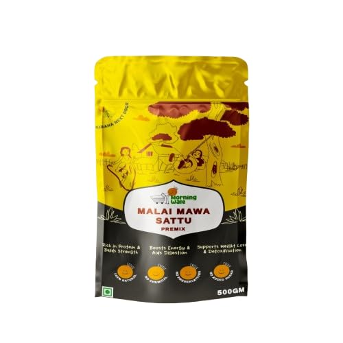 MORNINGWALE - Malai Mawa Sattu 500gm I Flavoured Sattu Powder | 100% Natural & Gluten Free I Nutritious, Flavorful & Versatile