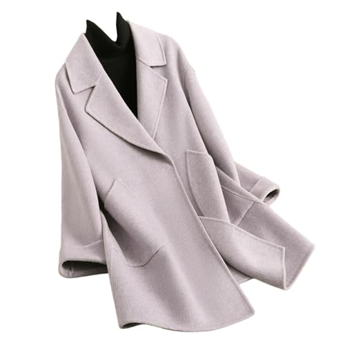 Veste courte en tweed femme cachemire coupe ajustée style coréen chic