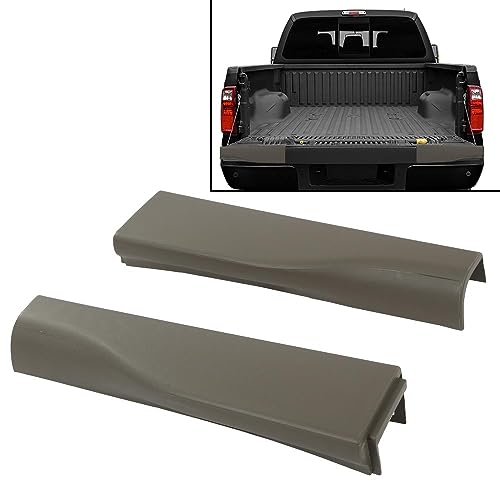 Image of G-PLUS Flex Step Tailgate Molding Trim Cap Compatible with 2010-2016 Ford F250 F350 F450 F550 Super Duty 8C3Z9941018AA & 8C3Z9941019AA (Tan) | 8C3Z9941018AA & 8C3Z9941019AA (Tan)