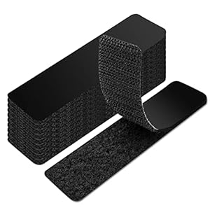 Art3d 16 Sets Hook and Loop Tape Sticky Back,1 in.x 4 in. Double-Sided Adhesive Strip,Heavy Duty