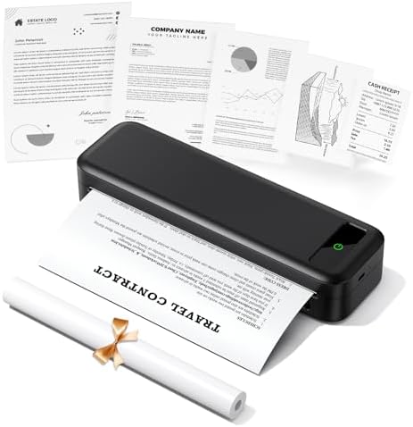 TATTMUSE Impresora Portatil a4, Bluetooth impresoras termica para...