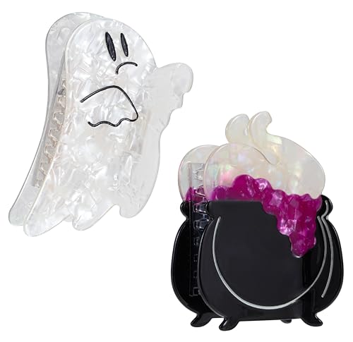 Pinzas para cabello Halloween doble 2 piezas miniatura 1