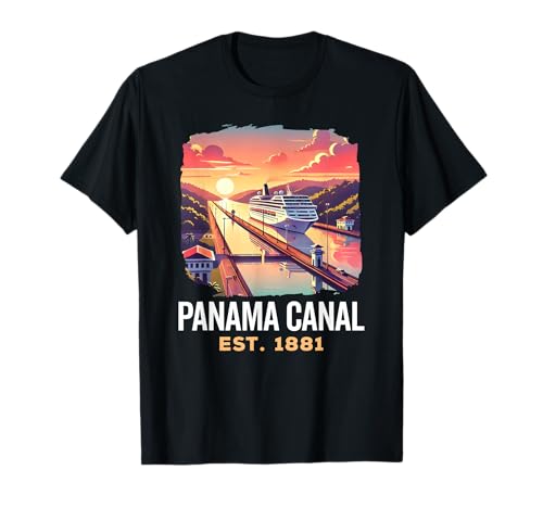 Vintage Panama Canal, Vintage Panama Canal Souvenir, Cruise T-Shirt