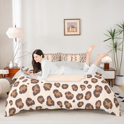 Microfibre Léopard Parure de Lit au Toucher Soyeux et Durable - 4