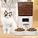 NEREIDS NET 5L Automatic Cat Feeder for 2 Cats Timed Cat Dry Food Dispenser with 2 Stainless Steel Bowls USB Power WiFi APP Remote Control Automatic Cat Food Dispenser for Cats & Small Dogs 1 Set