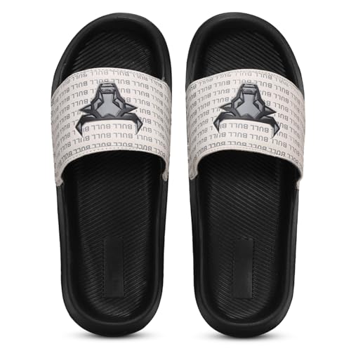 Image of PERY-PAO Sliders for Men | Lightweight Comfortable Boys Slippers | Flip-Flops White | Black | Sea Green | Red