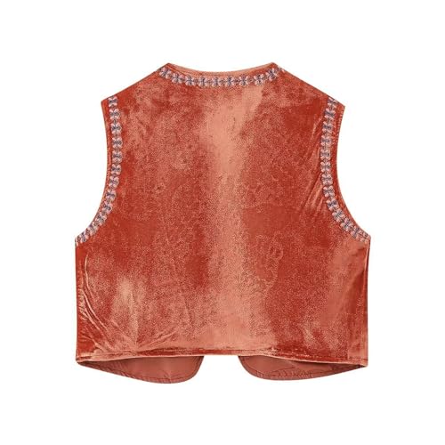 Women's Floral Embroidery Vest Jacket Spring Summer Sleeveless Open Front Short Tank Tops2