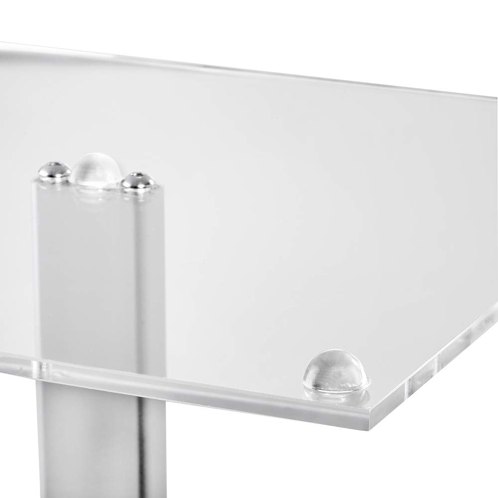 Zeigis DIN A4 Boden- Infoständer im Querformat/Infodisplay Bodenständer | Diskretionsständer, Einfacher Blattwechsel, Schlicte modern Optik, mit Acryltasche und Acrylfuss, 90cm hoch