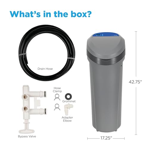 Image of EcoPure EPW140 Smart Whole House Water Softener with Wi-Fi - App Monitoring, Smart Alerts, AutoSense AI Efficiency, Compact Cabinet Design