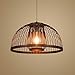 Produktbild NSZHDY Bambus hängende Beleuchtung Wicker Chandelier Handgemachte Rattan Lampshade hängende Deckenleuchte tropischen Wicker DIY Bar Flur Restaurant Kronleuchter E27