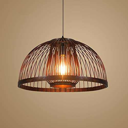 Preisvergleich Produktbild NSZHDY Bambus hängende Beleuchtung Wicker Chandelier Handgemachte Rattan Lampshade hängende Deckenleuchte tropischen Wicker DIY Bar Flur Restaurant Kronleuchter E27