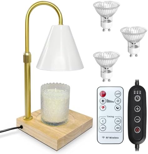 XSS Lampe Chauffe-Bougie, Lampe parfumée avec minuterie et variat...