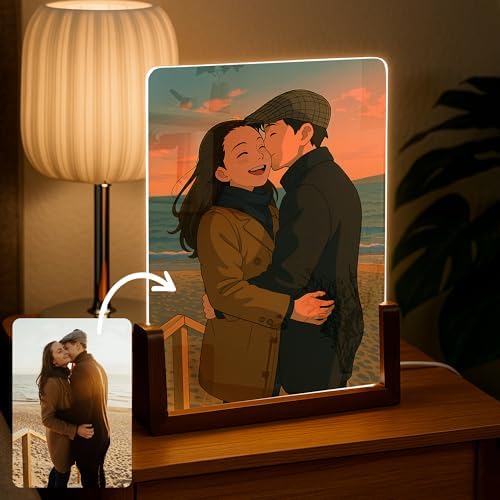 Amazon.com: EGD Personalized Anime Acrylic Plaque Gifts for Couples ...