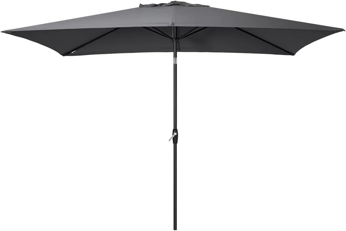 Tempera 9ft Pineapple Patio Umbrellas Outdoor Table Market Umbrellas with Crank & Pust Button Tilt, Wood Color Pole and Sturdy Ribs, High Color-Fastness Canopy