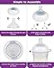 Silicone Bottle Nipples for Philips Avent Natural Baby Bottles,Size 5 Nipple,6m+,Flast Flow, 6 Count